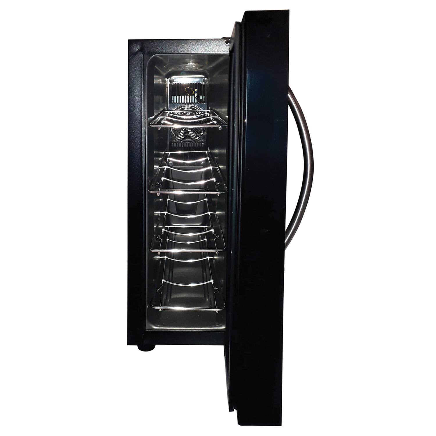 Left. Koblenz - Wine Cooler 4 Bottle Capacity - Black.