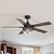 Alt View 1. Breezary - 52-Inch Modern Ceiling Fan with 5 Dual-Finish Plywood Blades, DC Motor, 6-Speed Remote Control with Timer - Matte Black.