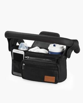 Momcozy - Stroller Organizer with Cup Holders - Black