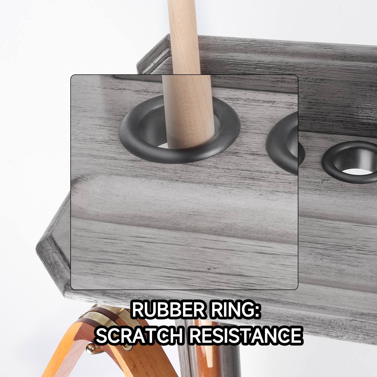 RUBBER RING: SCRATCH RESISTANCE