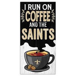 Fan Creations - New Orleans Saints 6" x 12" Coffee Wall Art - Multicolor