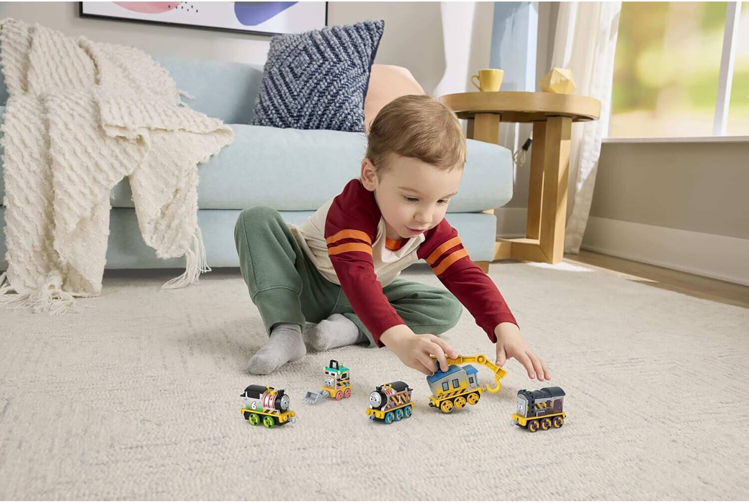 Alt View 1. Fisher Price - Thomas & Friends Construction Crew 5-Piece Diecast Metal Toy Train & Vehicle Set   - COLLECTIBLES - Multicolor.