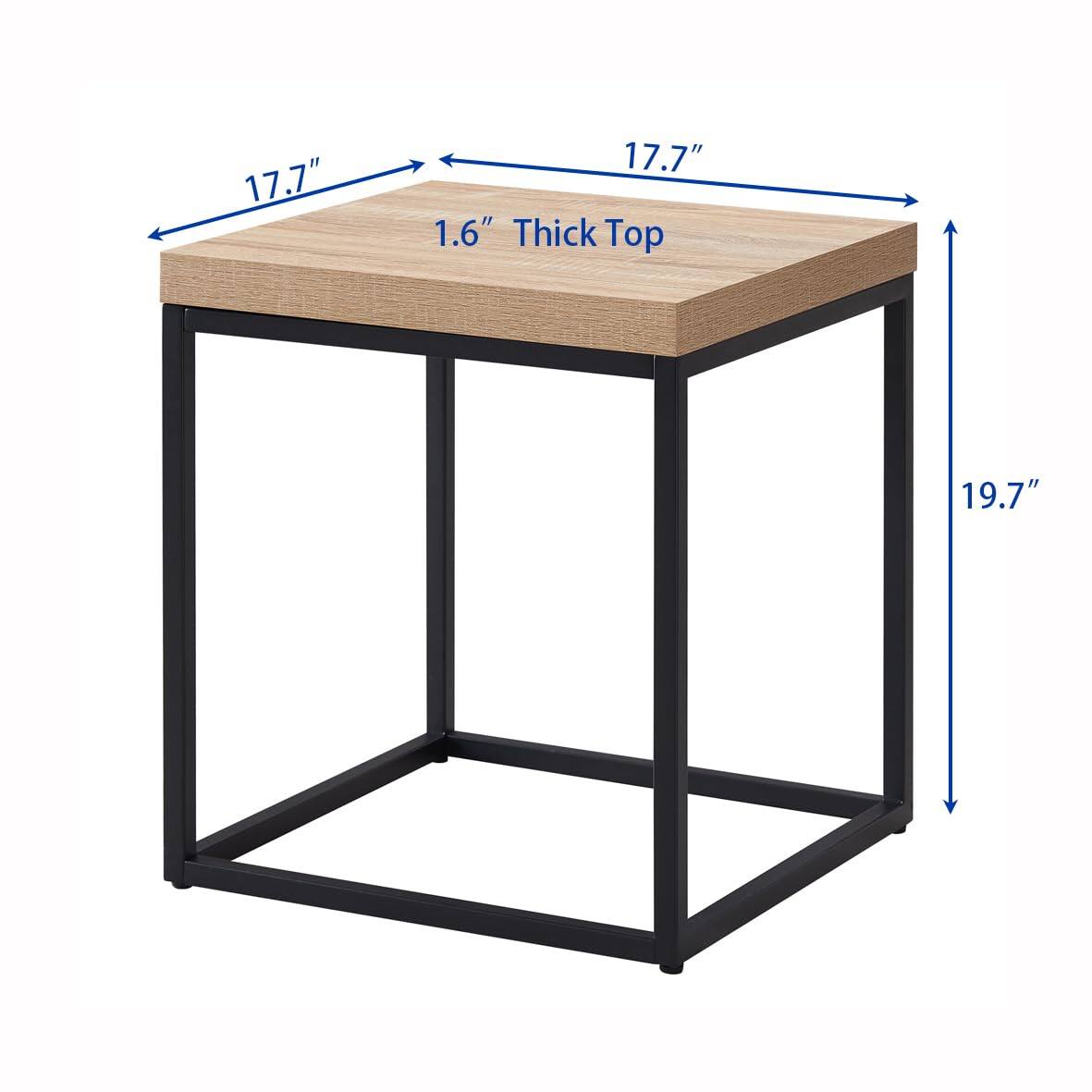 17.7" x 17.7"  
1.6" Thick Top  
19.7"