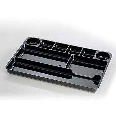 Alt View 1. Officemate - Officemate 9-Compartment Plastic Drawer Organizer, Black (OIC26032) - Black.