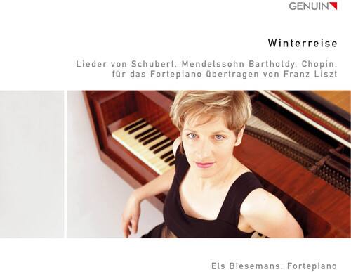 GENUIN

Winterreise

Lieder von Schubert, Mendelssohn Bartholdy, Chopin,  
für das Fortepiano übertragen von Franz Liszt

Els Biesemans, Fortepiano