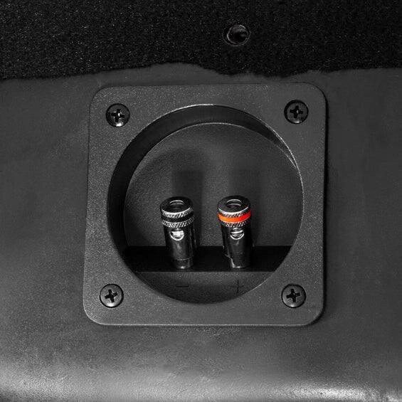 Alt View 5. NVX - 2019-2024 Silverado/Sierra BOOST Box - 800W RMS Custom-Fit Loaded Dual 12" Sealed Subwoofer Enclosure - Black.