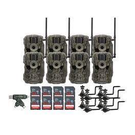 Stealth Cam - (Eight) Fusion MAX Dual Sim 36MP Trail Camera bundle