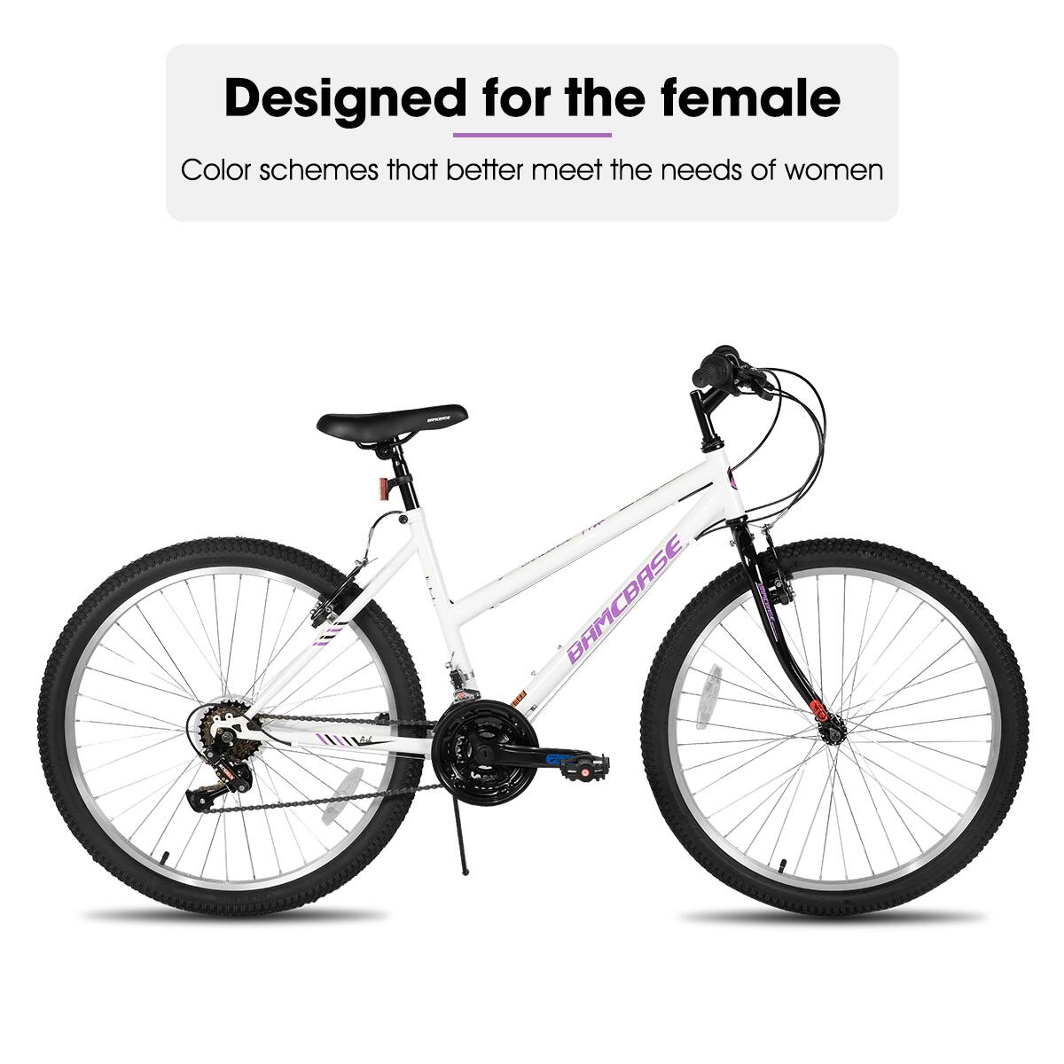 Designed for the female  
Color schemes that better meet the needs of women