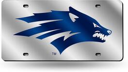 Rico Industries - Nevada Reno Wolf Pack Acrylic License Plate Laser Tag - Multi