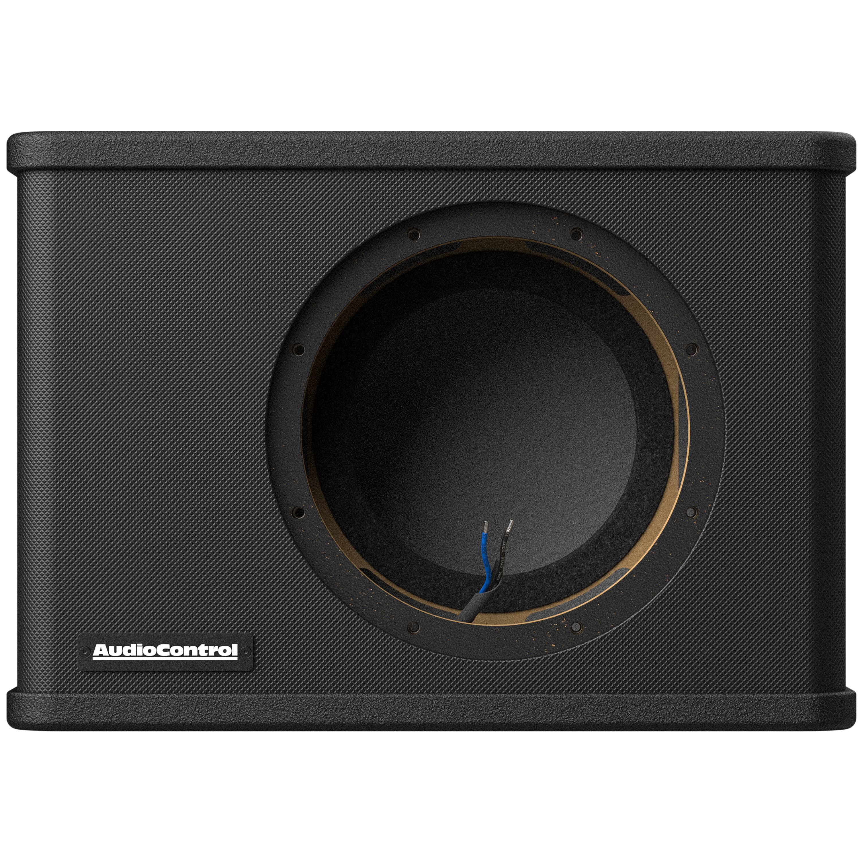 Alt View 11. AudioControl - Spike Series 8” Single-Voice-Coil 2-Ohm Loaded Vented Subwoofer Enclosure - Black.
