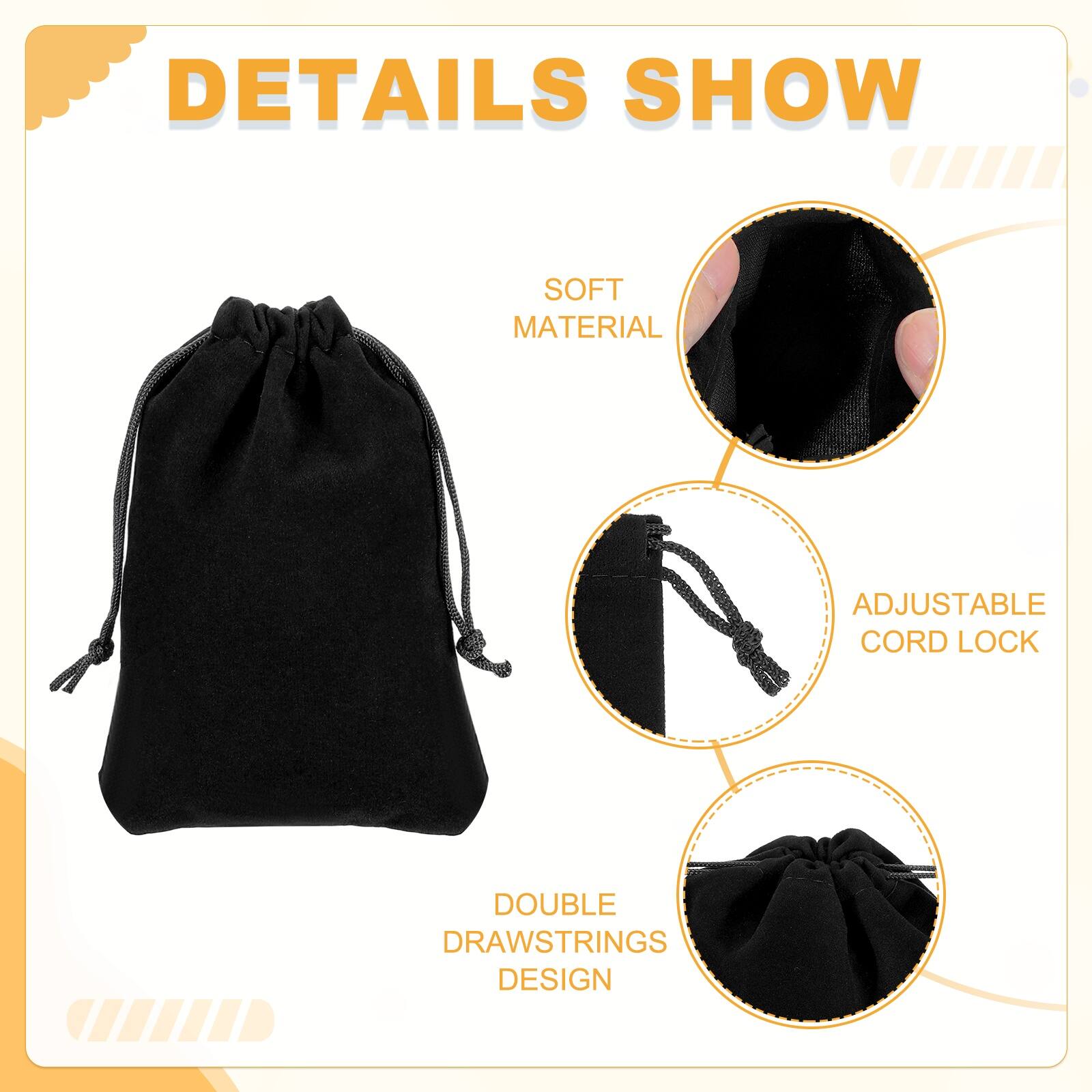 DETAILS SHOW

- SOFT MATERIAL
- ADJUSTABLE CORD LOCK
- DOUBLE DRAWSTRINGS DESIGN
