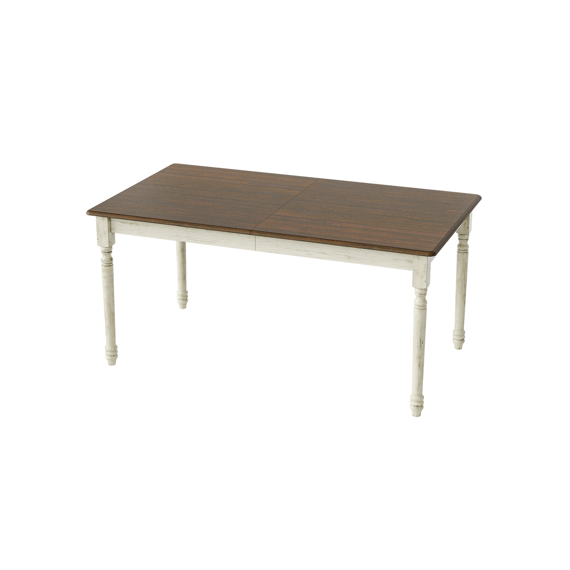 Alt View 2. Famapy - Multipurpose Folding Desk with 3-Section Top, 78.7" Extendable Writing Table for Home Office & Study. - White & Brown.