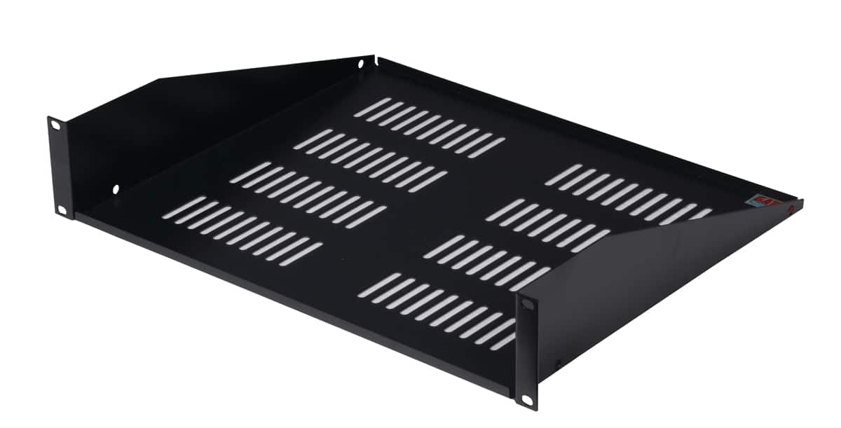 "Gator - Rackworks 2U 15-Inch Deep Vented Utility Shelf, 16-Gauge Steel with Rear Flange and Black Powder Finish for 19"" Racks" price history on PriceWatchPro