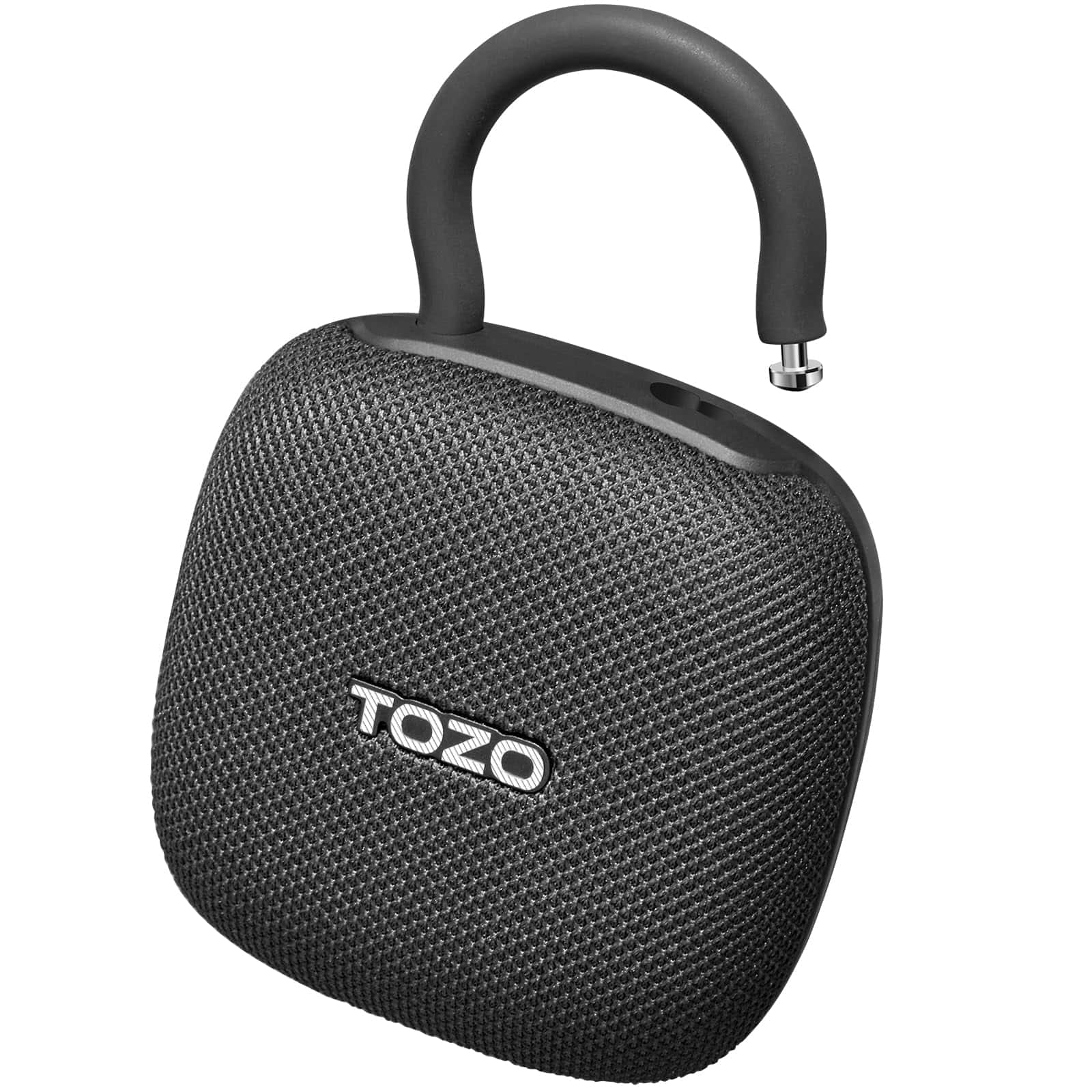 Front. TOZO - TOZO PE1 Portable Bluetooth Speaker – IPX8 Waterproof, 10W Sound, 32H, Fast Charge, Built-In Carabiner - Black.