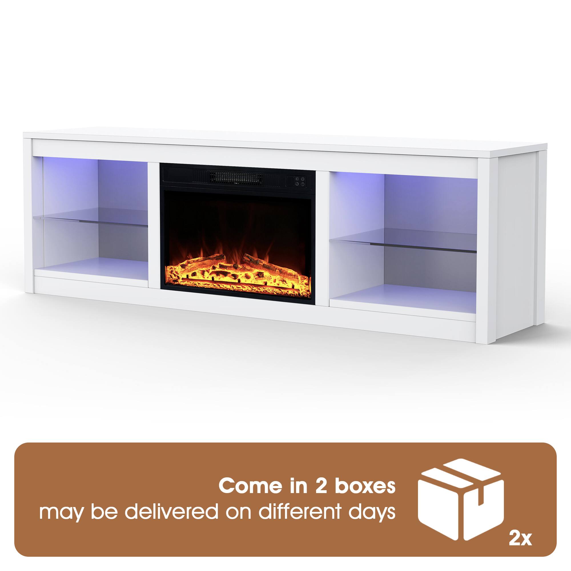 Come in 2 boxes  
may be delivered on different days