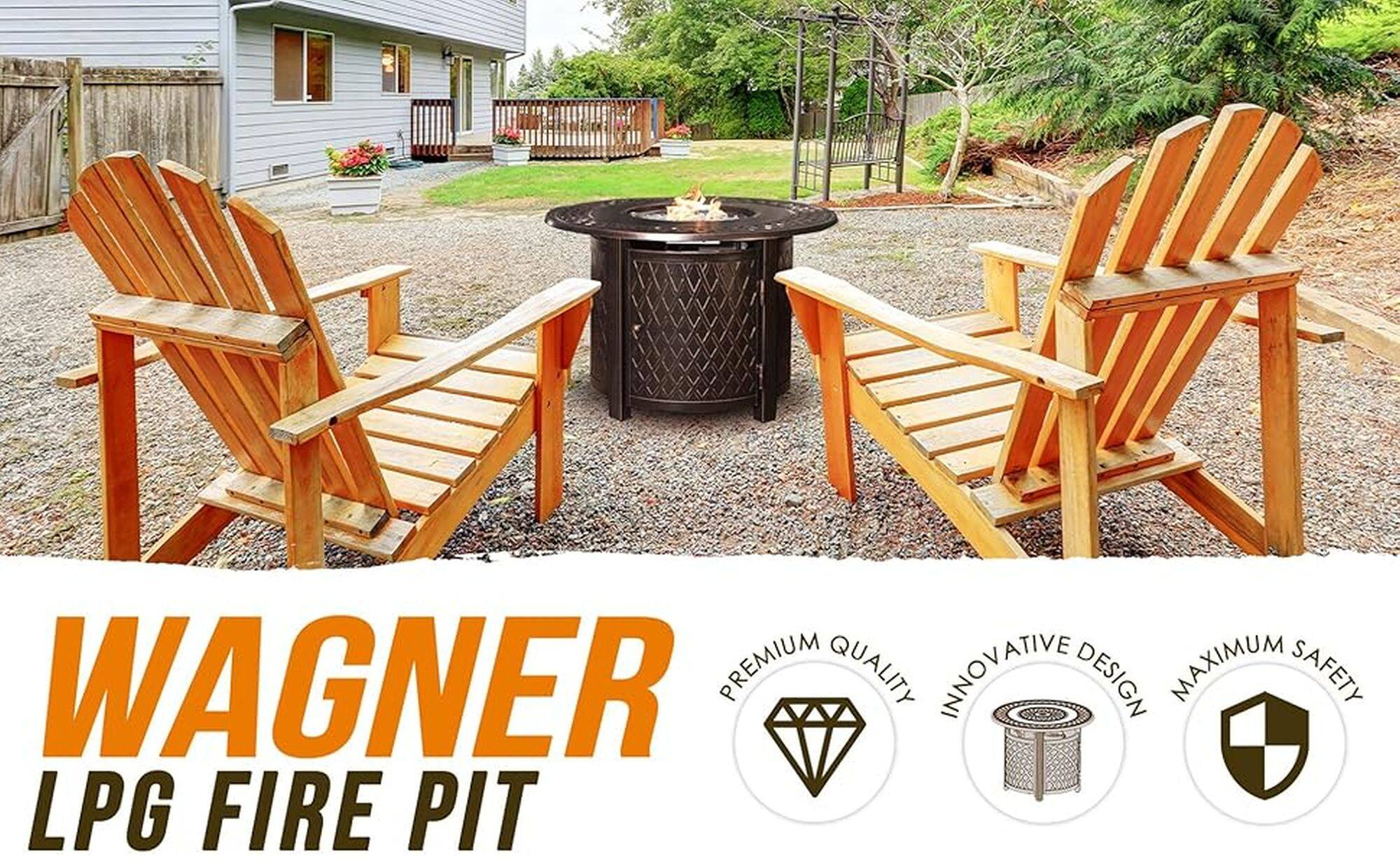 Wagner Premium Quality Innovative Design Maximum Safety LPG Fire Pit