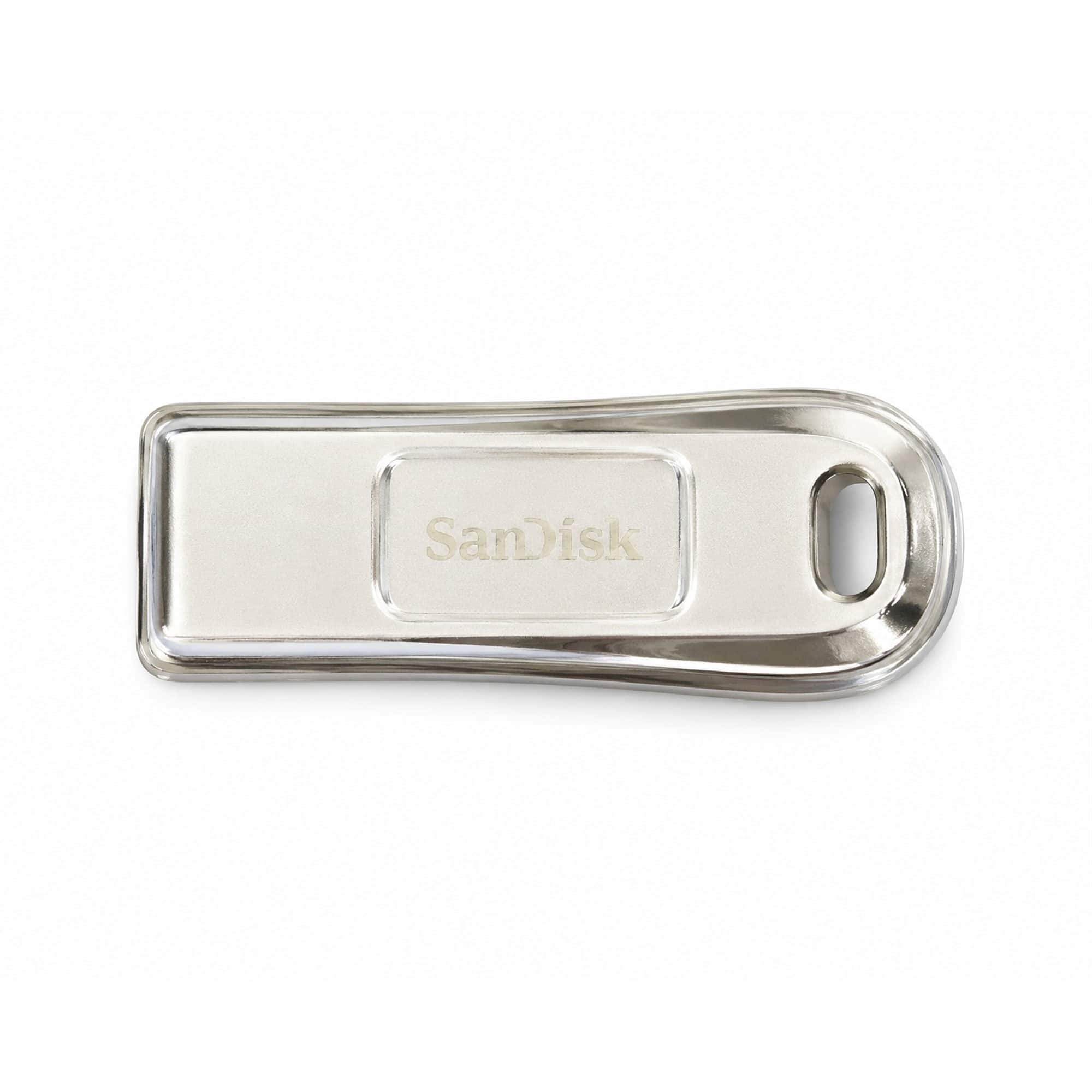 SANDISK - Ultra Luxe USB Type-C 64GB Flash Drive - Up to 300MB/s - Silver