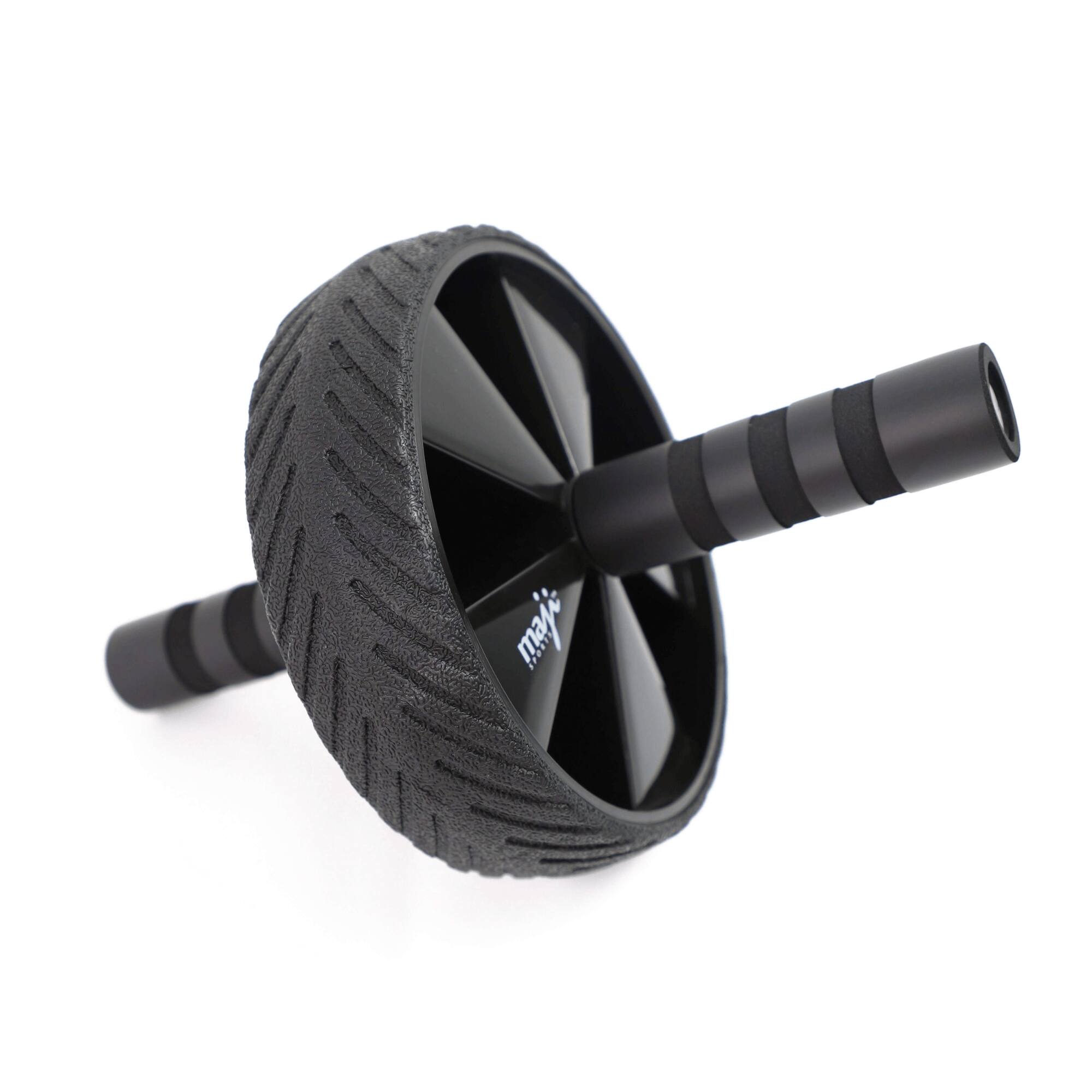 Front. Maji Sports - Core Training Ab Wheel - Black.
