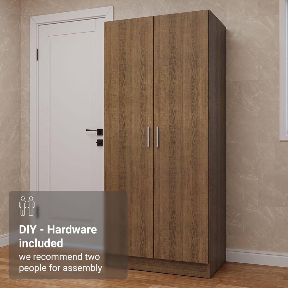 DIY - Hardware included  
we recommend two people for assembly