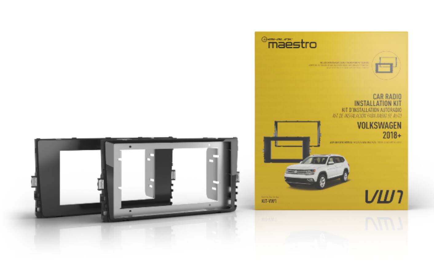 Qan-mow LR maestro CAR RADIO INSTALLATION KIT  
KIT D'INSTALLATION AUTORADIO  
VOLKSWAGEN 2018+  
KIT-VW1
