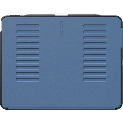 Front. ZUGU - Slim Protective Case for Apple iPad Air 13 M2/M3 (2024/2025) and iPad Pro 12.9 (3rd/4th Generation, 2018/2020) - Slate Blue.