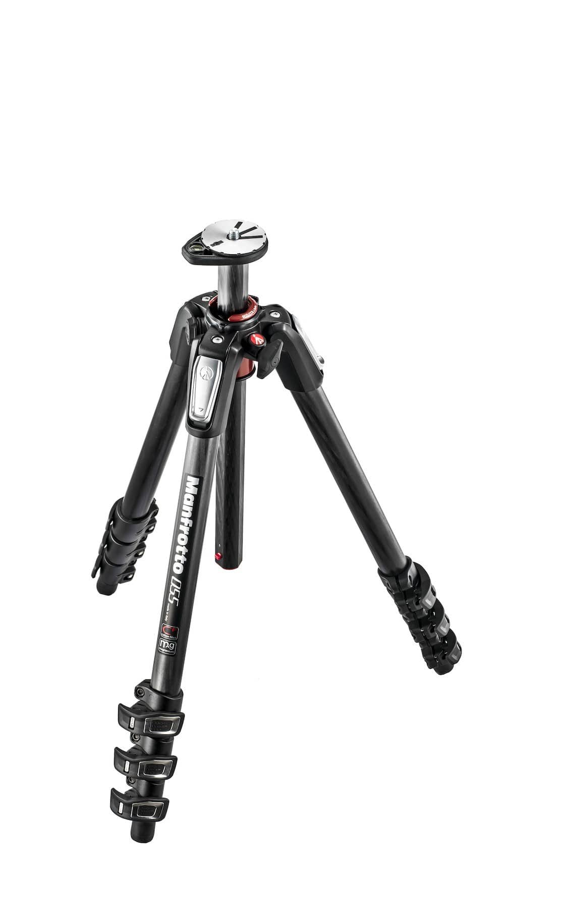 Manfrotto - 055 Carbon Fiber 4-Section Tripod