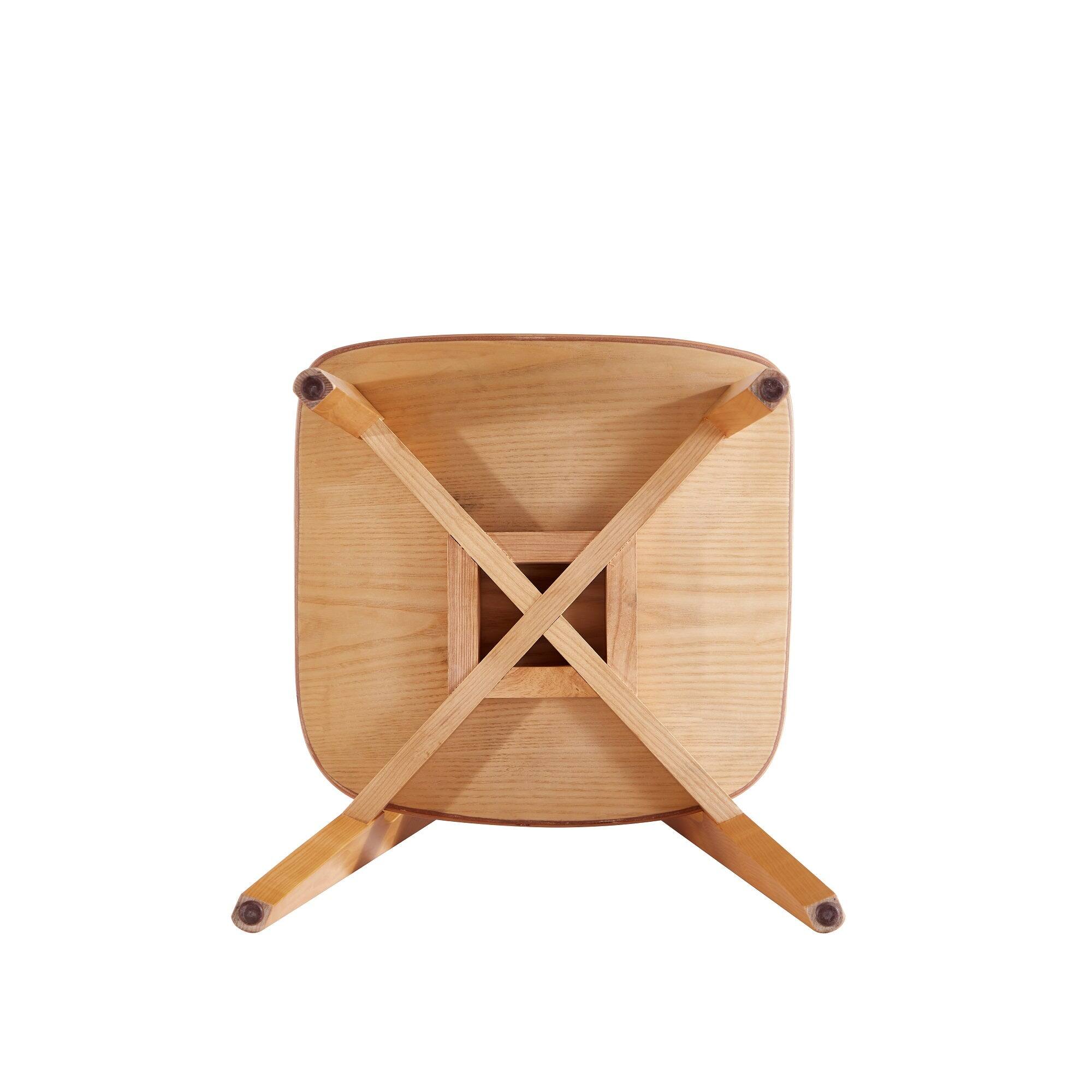 Alt View 6. Manhattan Comfort - Versailles Industry Chic Wood Dining Chair - Set of 2 - Natural.