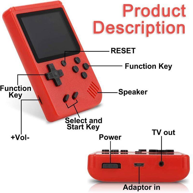 Product Description

- RESET
- Function Key
- Speaker
- Select and Start Key
- Power
- TV out
- Adaptor in
- +Vol-
- Function Key