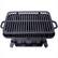 Left. MOOSOO - Cast Iron Charcoal Grill with Double-Sided Grate, Portable Outdoor BBQ Grill, Compact Tabletop Grill Stove - Black.