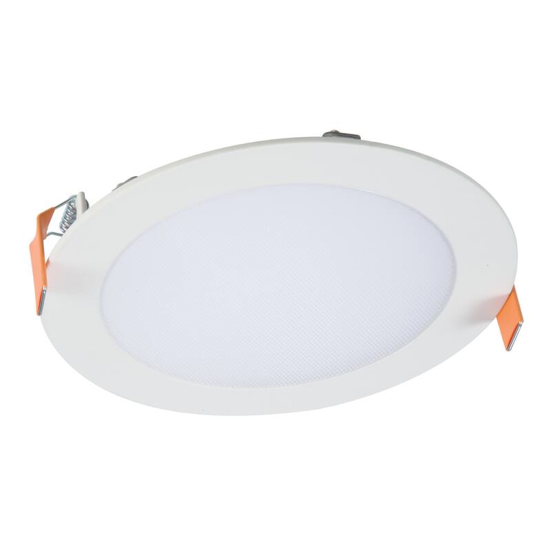 Angle. Halo - Halo HLB6 Series Matte White 6 in. W LED Smart-Enabled Canless Recessed Downlight 16 W.