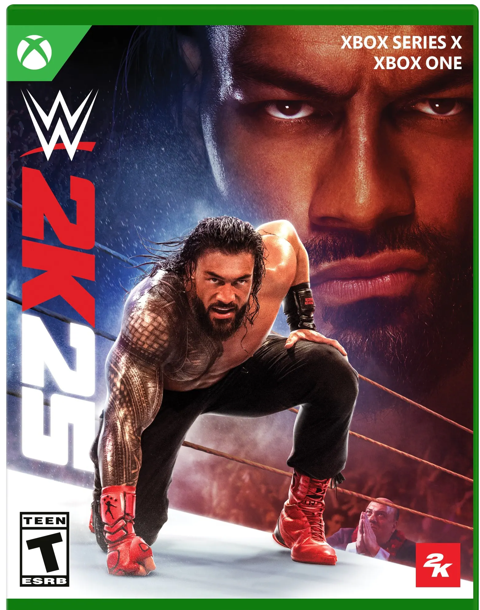 WWE 2K25 TEEN RATING XBX SERIES X XBX ONE - T (Teen 13+)