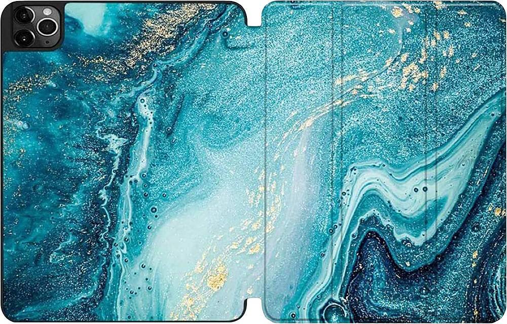 Alt View 12. SaharaCase - Marble Series Folio Case for Apple iPad Pro 11" (2nd, 3rd, and 4th Gen 2020-2022) - Green Marble.
