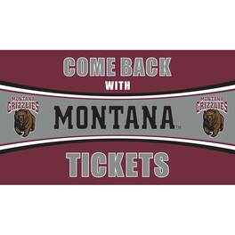 Evergreen Enterprises - Montana Grizzlies 28" x 16" Come Back With Tickets Door Mat - Multicolor