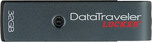 Front Standard. Kingston - DataTraveler Locker 32GB USB 2.0 Flash Drive.