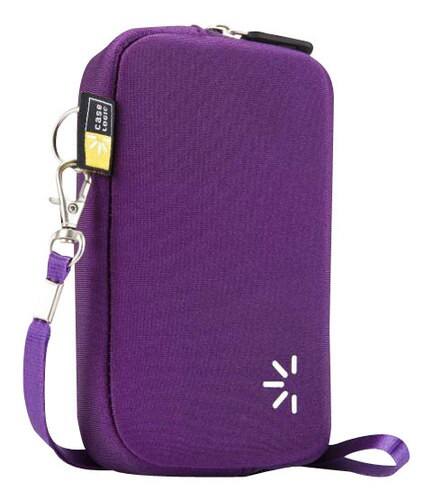 Front Standard. Case Logic - Pocket Camcorder Case - Gotham Purple.