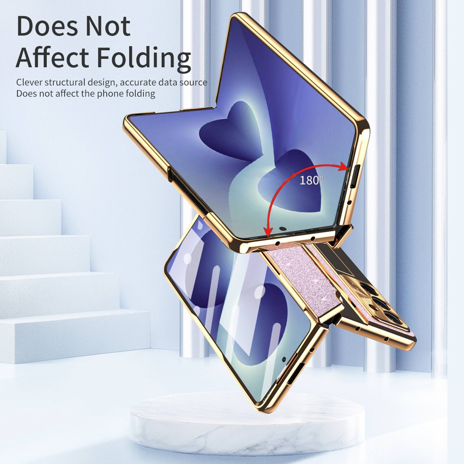 Does Not Affect Folding

Clever structural design, accurate data source
Does not affect the phone folding

180°