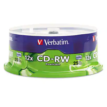 Verbatim
12x CD-RW
Rewritable
25 Pack
SERL
SERL