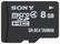 Front Standard. Sony - 8GB microSDHC Memory Card.
