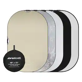 Westcott - Illuminator QuickGrip 5-in-1 Reflector (48" x 72")
