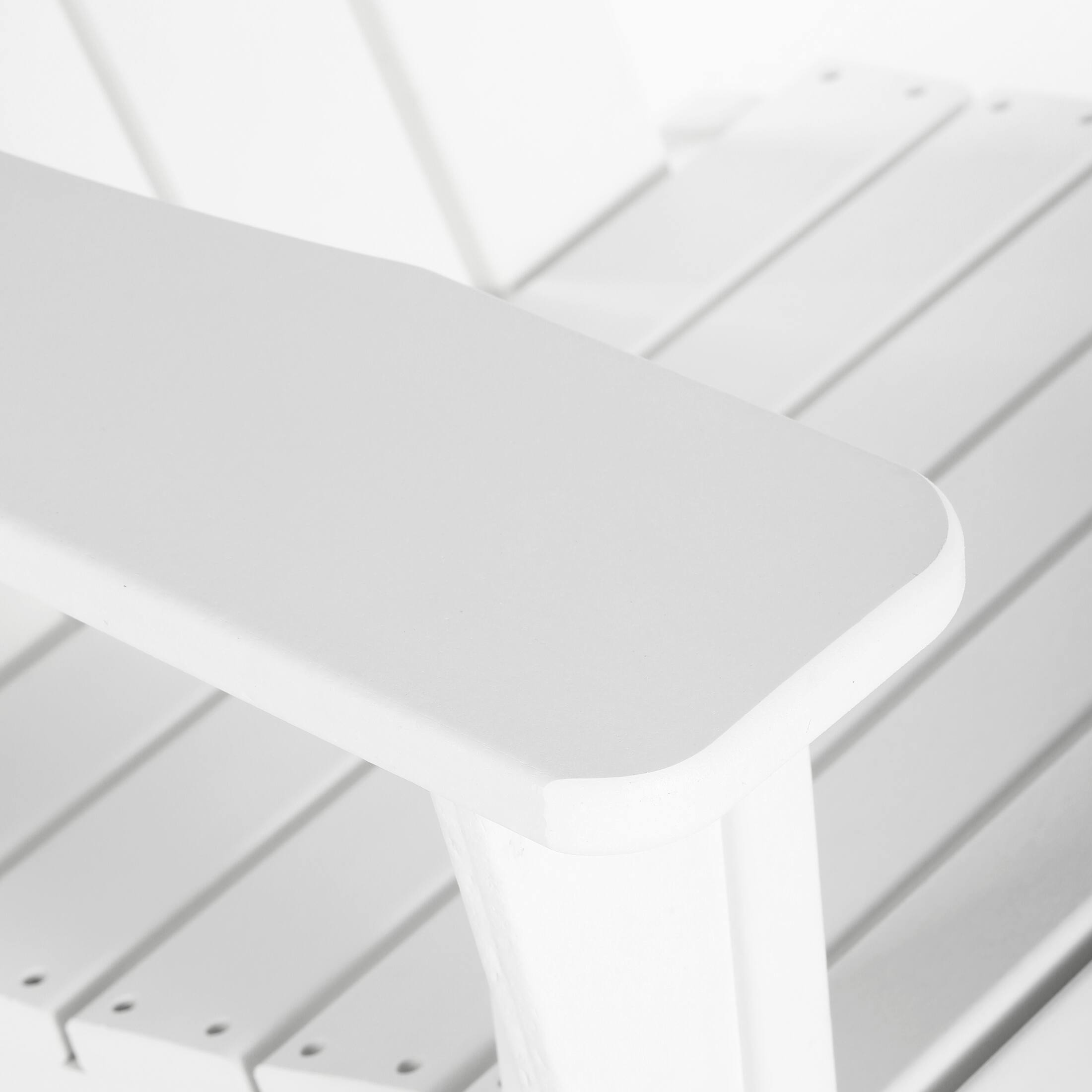 Alt View 6. WestinTrends - WestinTrends Malibu 2 piece set Outdoor / Patio Poly Adirondack rocking chairs ( 2 seater ) - White.