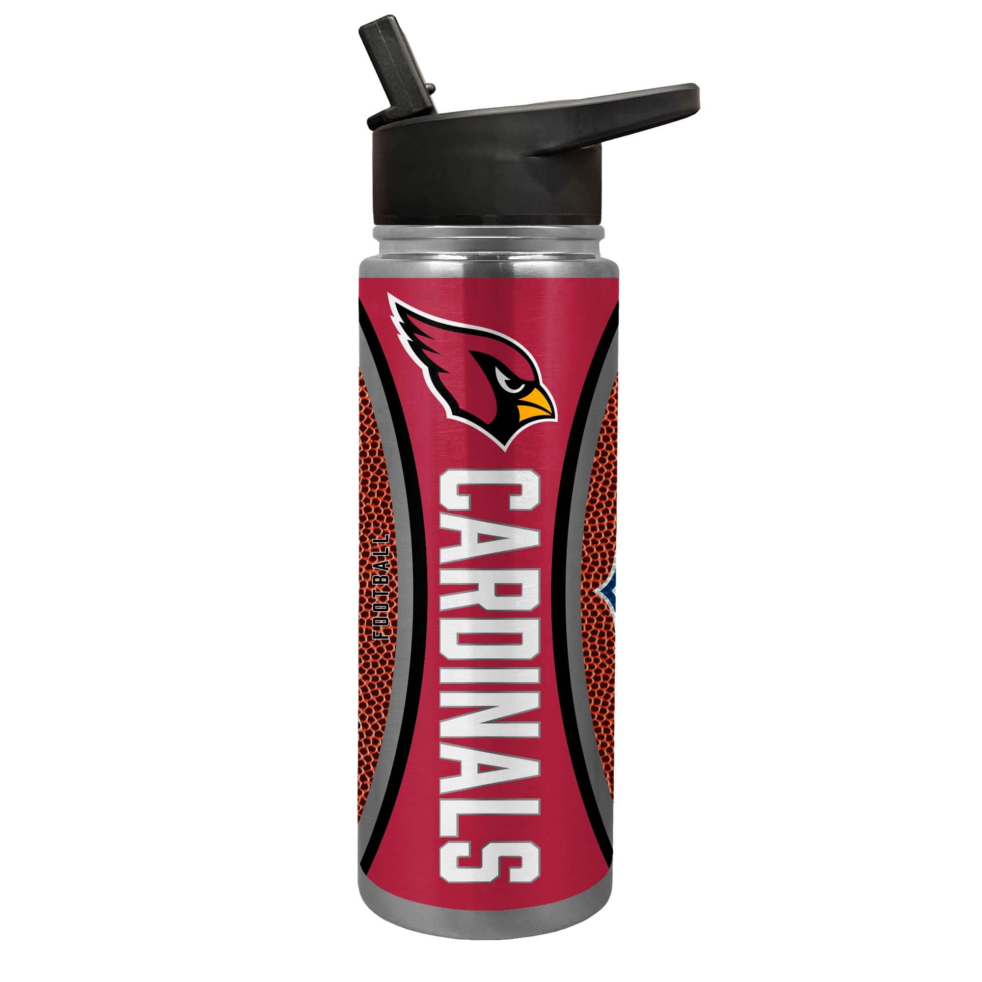 Great American Products - Arizona Cardinals 24oz. Jr. Thirst Game Ball Hydration Bottle - Brown