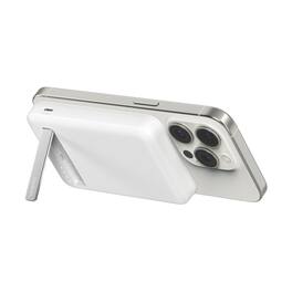 Belkin - BOOST↑CHARGE Pro Wireless Power Bank 5K w/ Qi2, MagSafe Compatible with Kickstand for iPhone 17, 16, 15, 14, and More - White