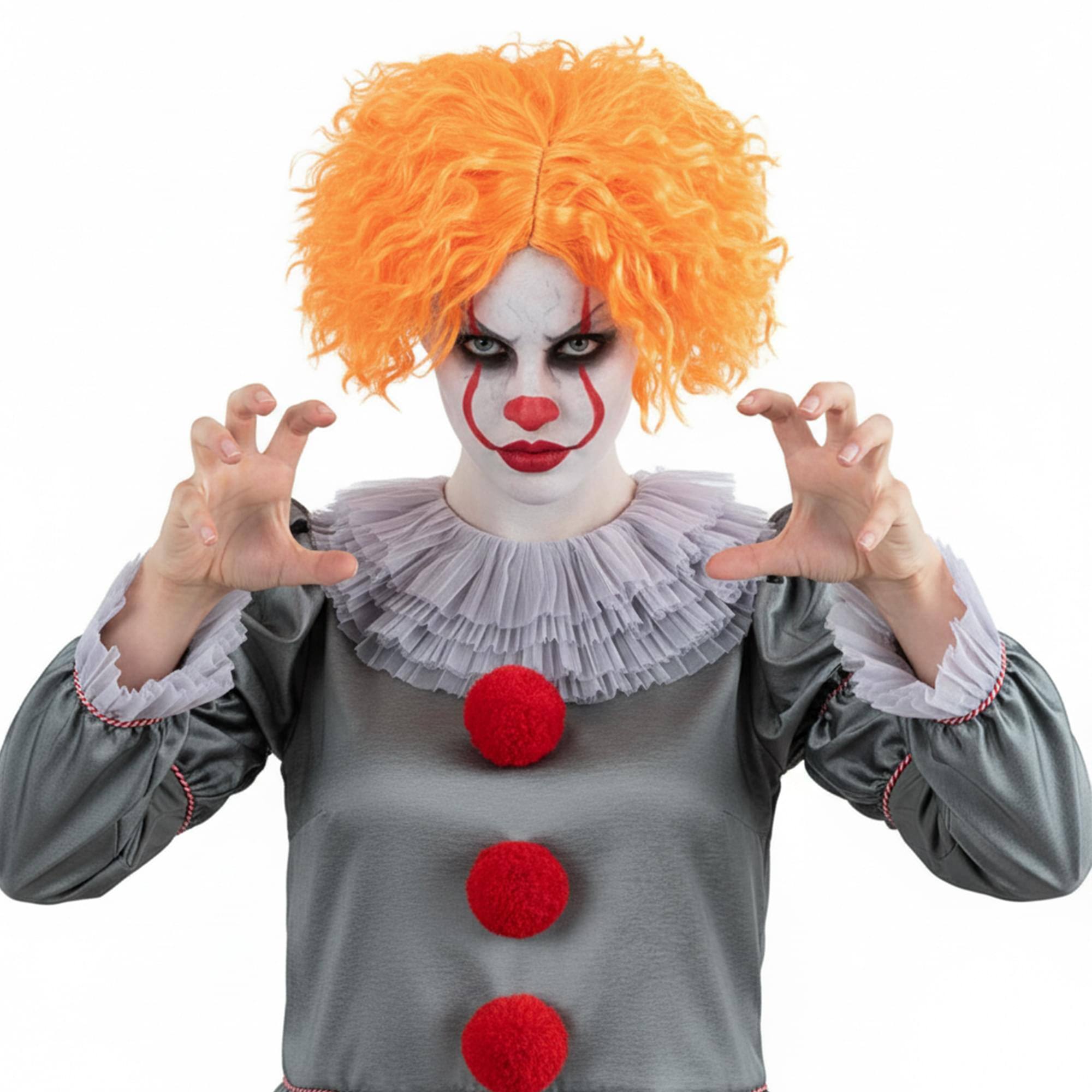 Alt View 1. Smiffys - It Chapter 2, Womens Wig Costume Accessory - Orange.