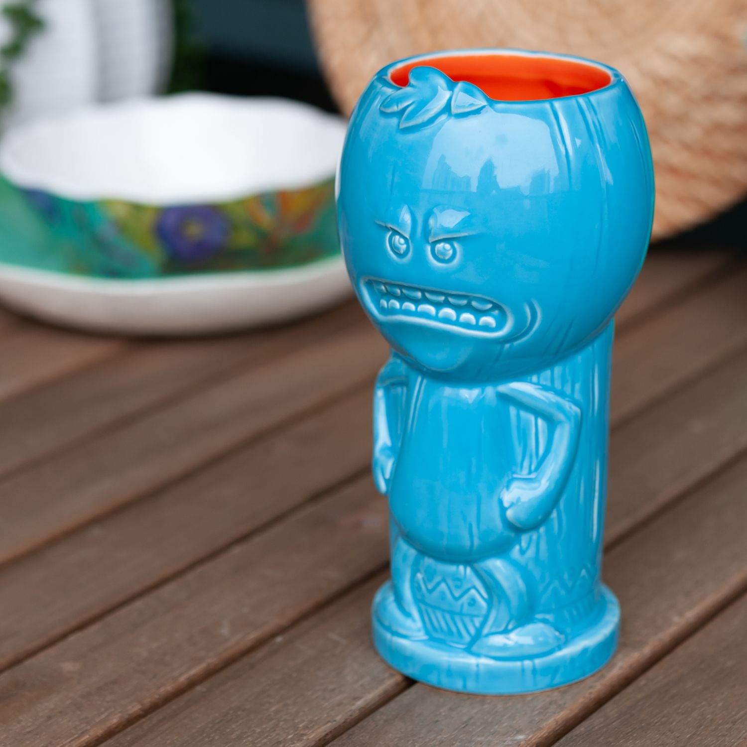 Alt View 4. ThinkGeek - Geeki Tikis Rick & Morty Mr. Meeseeks | Ceramic Tiki Style Mug | Holds 18 Ounces - Blue.