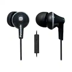 Front. Panasonic - Ergofit In-Ear Headphones - Black.