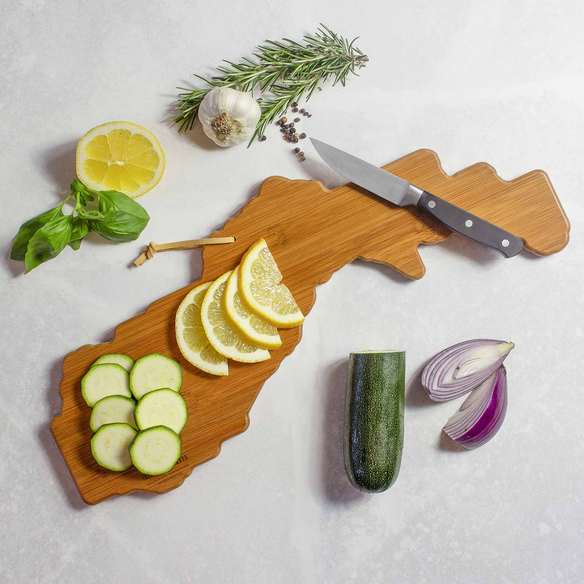 Left. Totally Bamboo - Grand Canyon Cutting Board with Artwork by Summer Stokes.