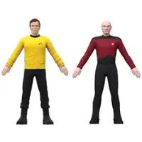 TCG Toys - Captain Kirk & Captain Picard 2 Pack - Front_Zoom