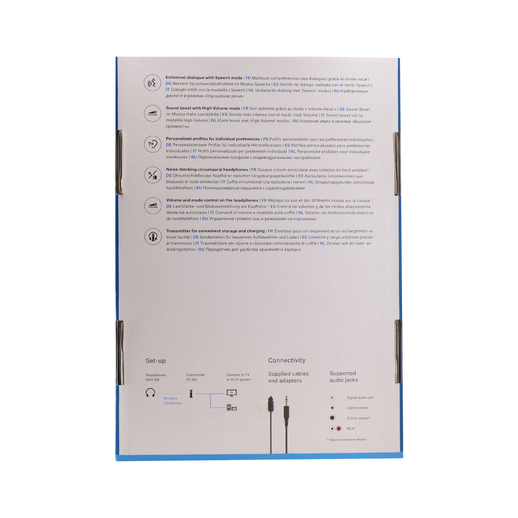 Enhanced dialogue with Speech mode  
- DE: Bessere Sprachverständlichkeit im Modus Sprache  
- FR: Meilleure compréhension des dialogues grâce au mode vocal  
- IT: Ottimizzazione della comprensione del dialogo grazie al modo Speech  
- ES: Mejor comprensión de los diálogos gracias al modo Speech  
- NL: Verbeterde dialoogcomprehensie dankzij Speech mode  
- PT: Melhor compreensão de diálogos graças ao modo Speech  
- RU: Улучшенное восприятие диалогов благодаря режиму "Речь"  
- PL: Lepsze rozumienie dialogów dzięki modowi "Mowa"  
- SV: Bättre förståelse av dialoger med Språkmodus  
- DA: Bedre forståelse af dialoger med Speech mode  
- NO: Bedre forståelse av dialoger med Språkmodus  
- FI: Parantettu puhelu- ja musiikkiauhdeksunta moduusilla  
- HU: Jobb beszélgetési és zenehallás a "Sz