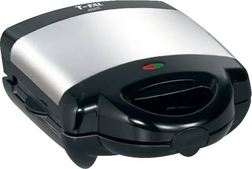 Angle Standard. T-Fal - Avanté Sandwich & Waffle Maker - Stainless-Steel/Black.
