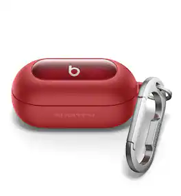 SURITCH - Headphone Case for Beats Solo Buds 2024, Protective Bumper Case(Charging Case & Earphones Not Included) - Red